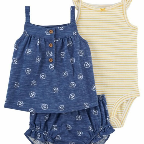 CARTER'S Floral Little Short Set - Picture 5 of 5